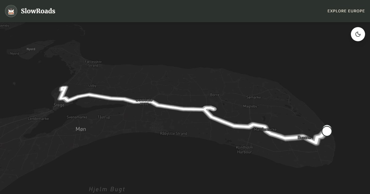 Route de Møn's Klint (Falaises Blanches)